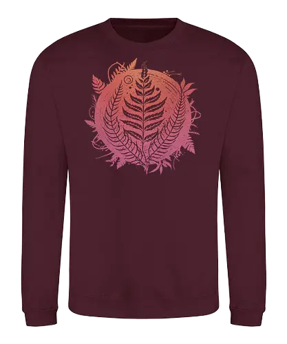 Magic Fern Colors - fern, farn, plants, pink - Sweatshirt