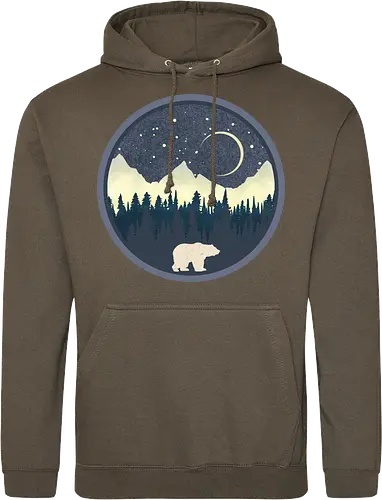 Bear and Moon