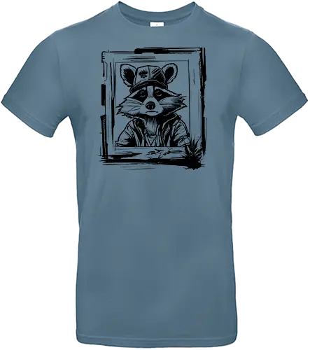 Hip Hop Raccoon - waschbär, cap, cool - Standard T-Shirt