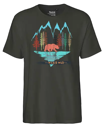 Bear and Bears 2 - wild, bear - Fairtrade T-Shirt