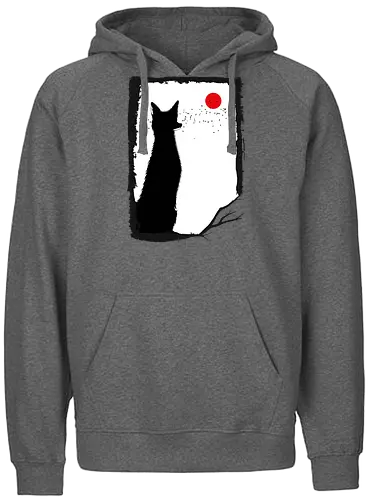 Wild Fox - fox, fuchs, bird - Fairtrade Hoodie