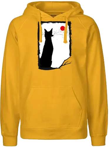 Wild Fox - fox, fuchs, bird - Fairtrade Hoodie
