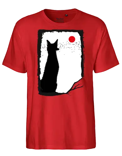 Wild Fox - fox, fuchs, bird - Fairtrade T-Shirt