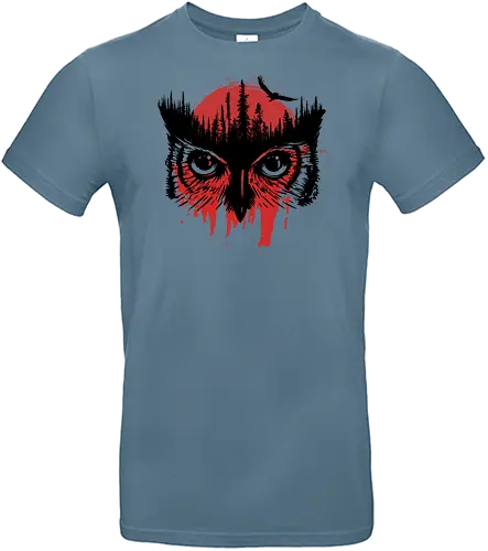 Owl - owl, eule, red - Standard T-Shirt