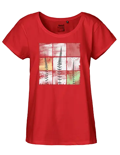 Ferns - plant, fern, farn - Fairtrade Girl Shirt