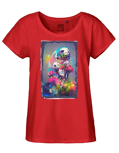 Abstract Flowers - blume, flower - Fairtrade Girl Shirt