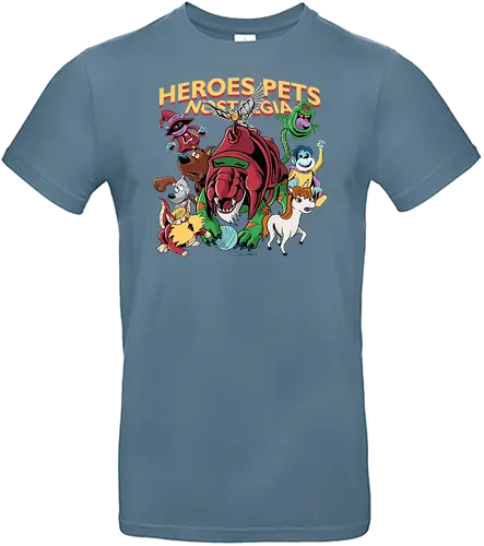 Heroes Pets - cartoon, hero, pet, 80s - Standard T-Shirt