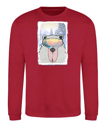 Bear with Mask - Snowboard, snow, bear - Sweatshirt