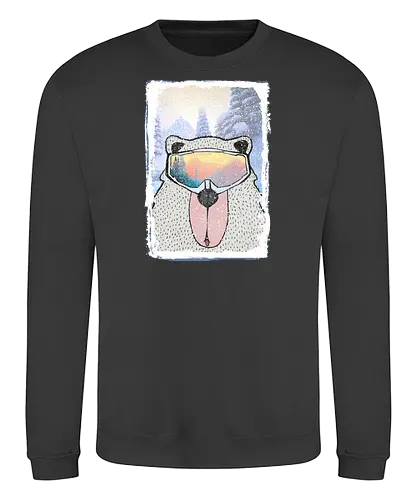 Bear with Mask - Snowboard, snow, bear - Sweatshirt