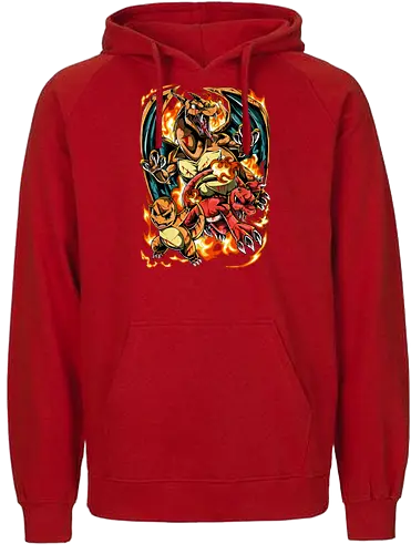 Pocketster Fire trio - Fairtrade Hoodie