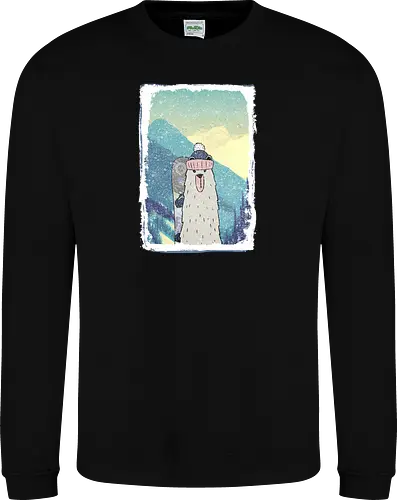 Bear with Snowboard