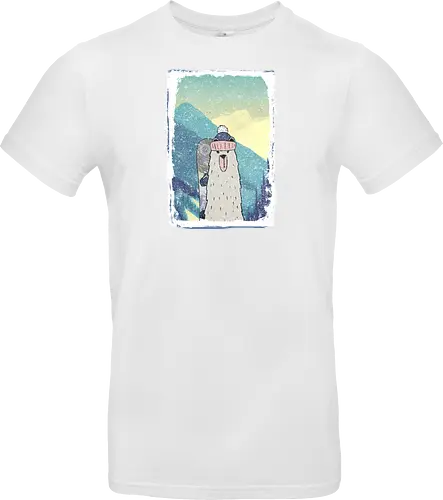 Bear with Snowboard