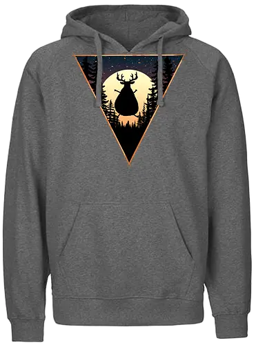 Deer - deer, Fat - Fairtrade Hoodie
