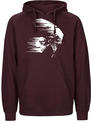 Aliens and UFO - alien, scary - Fairtrade Hoodie