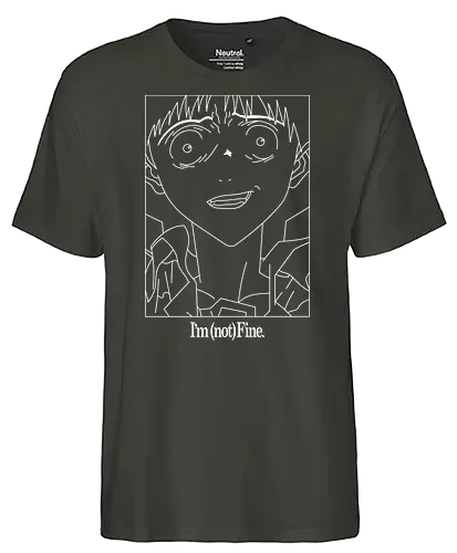 Im Not Fine - NGE, evangelion, eva01, anxiety, angst, Shinji - Fairtrade T-Shirt