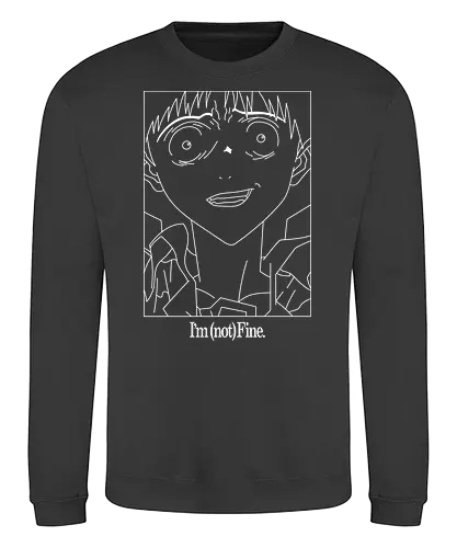 Im Not Fine - NGE, evangelion, eva01, anxiety, angst, Shinji - Sweatshirt