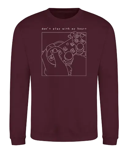 Dont Play With My Heart - controller, love, herz, games, gaming, hrt - Sweatshirt