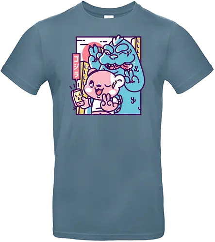 Kaiju Selfie II - japan, monster, fantasy - Standard T-Shirt