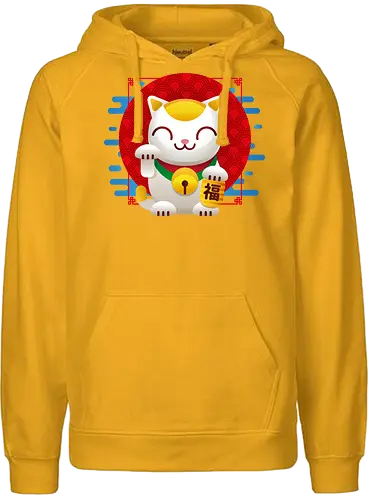 Maneki Neko - katze, japan, Winkekatze - Fairtrade Hoodie