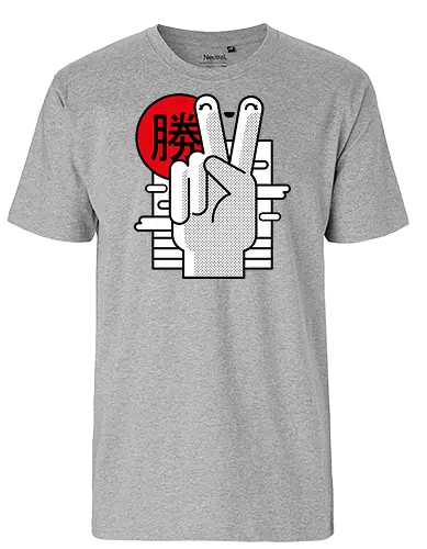 Victory II - japan, kanji - Fairtrade T-Shirt