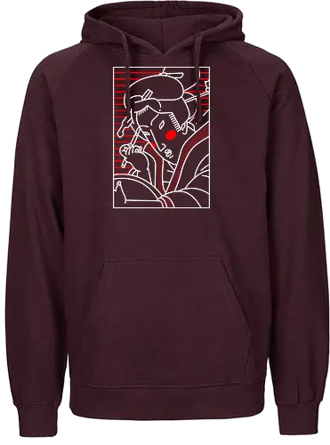 Beautiful Geisha - Japanese Art, japan - Fairtrade Hoodie