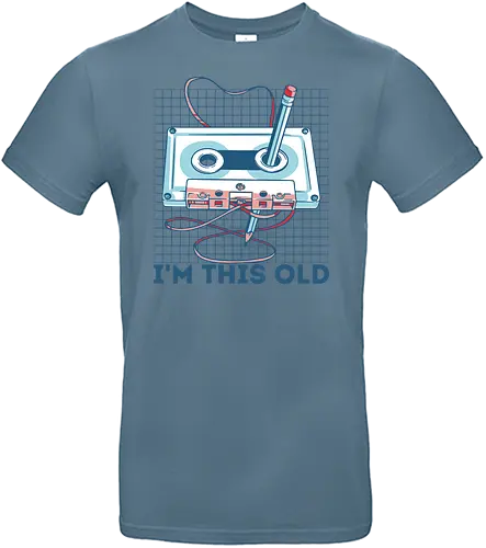I'm This Old - retro, Old, Cassette, pen - Standard T-Shirt