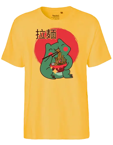 Kawaii Frog ting Ramen - Frog, Frosch, cute, ramen - Fairtrade T-Shirt