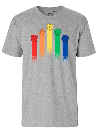 Pixel RPG Dice - pixel, dice, würfel, pen and paper, rpg - Fairtrade T-Shirt