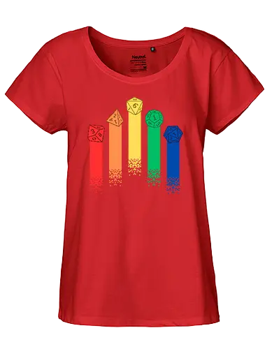 Pixel RPG Dice - pixel, dice, würfel, pen and paper, rpg - Fairtrade Girl Shirt
