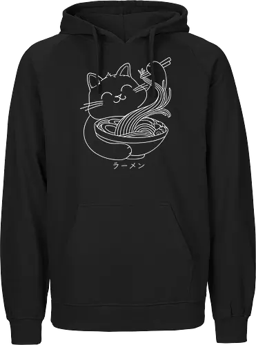 Ramen Cat Line Art
