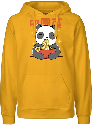 Panda Ramen - panda, ramen, noodle soup - Fairtrade Hoodie