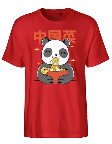 Panda Ramen - panda, ramen, noodle soup - Fairtrade T-Shirt