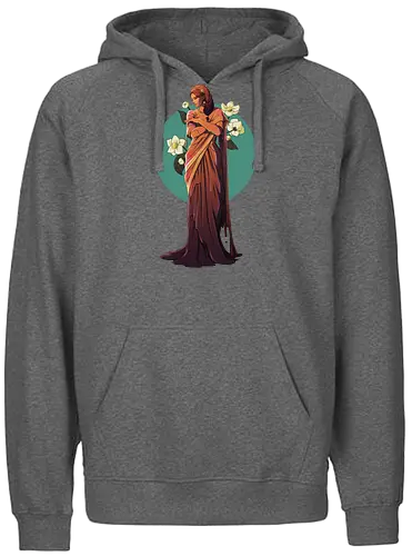 Darjeeling - Black T Girl - schwarzer tee, darjeeling, t - Fairtrade Hoodie