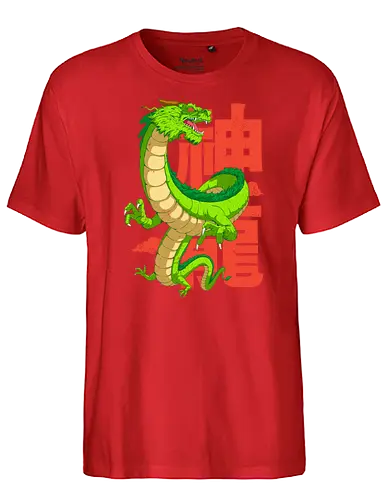 Anime Dragon - dragon, drache, yr of dragon - Fairtrade T-Shirt