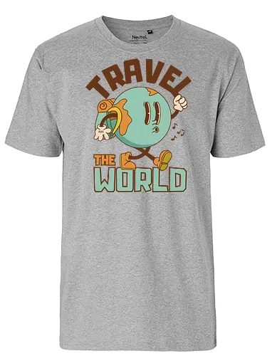 Travel The World - Wanderlust, rth - Fairtrade T-Shirt