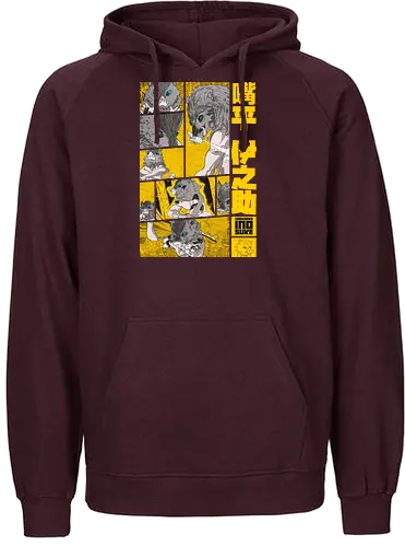 The Beast Slayer - Manga Panel Design S03 - demon, slayer, boar, anime, manga - Fairtrade Hoodie