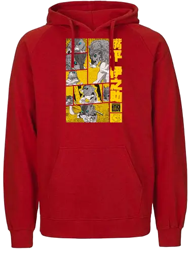 The Beast Slayer - Manga Panel Design S03 - demon, slayer, boar, anime, manga - Fairtrade Hoodie