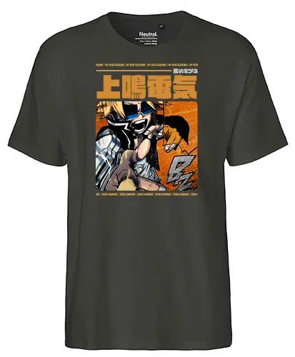 The Stun Gun Hero - academia, hero, anime, manga, denki - Fairtrade T-Shirt