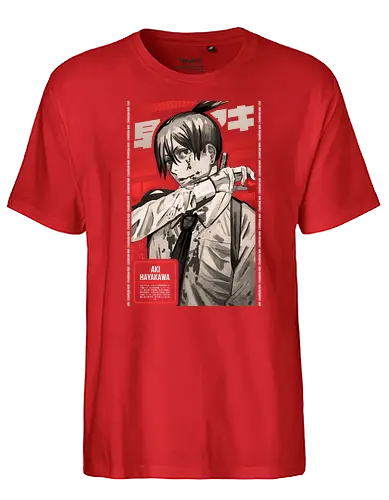 Devil Hunter |BW| - chainsaw, devil, anime, manga - Fairtrade T-Shirt