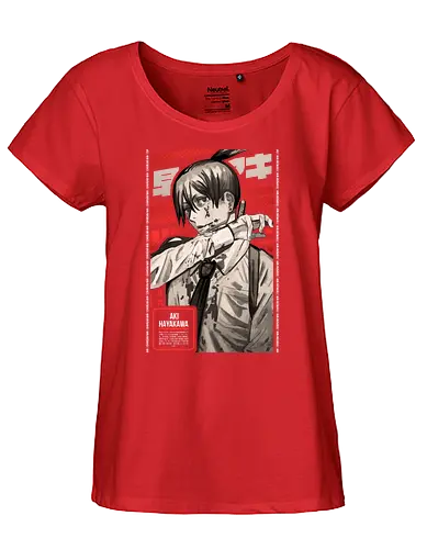 Devil Hunter |BW| - chainsaw, devil, anime, manga - Fairtrade Girl Shirt