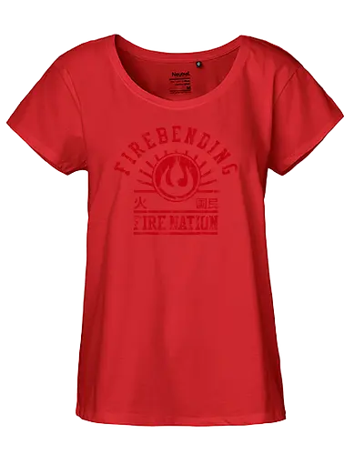 Fire Nation - avatar, aang, korra, elemente, elements - Fairtrade Girl Shirt