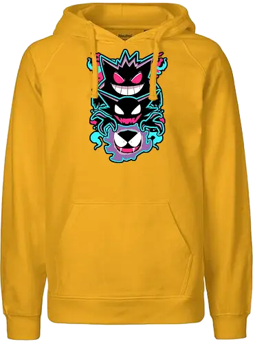 Haunting Ghosts - pocket, monster, ghost, geist, neon - Fairtrade Hoodie