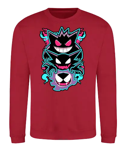 Haunting Ghosts - pocket, monster, ghost, geist, neon - Sweatshirt