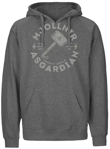 Mjollinir - mjölnir, asgard, thor, hammer - Fairtrade Hoodie