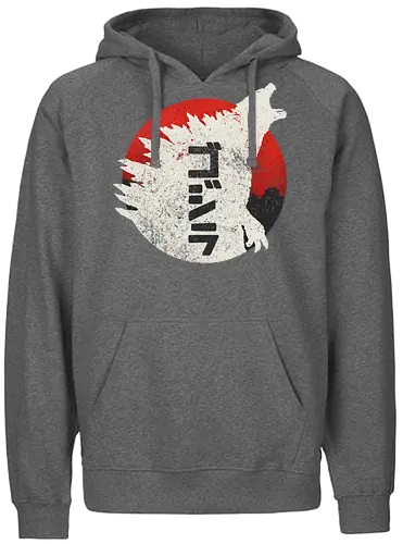Kaiju Through Japan - monster - Fairtrade Hoodie