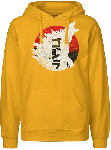 Kaiju Through Japan - monster - Fairtrade Hoodie