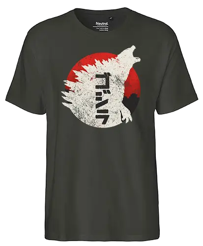 Kaiju Through Japan - monster - Fairtrade T-Shirt