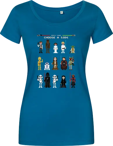 CHOOSE A SIDE 8 BITS | PRESS START | BLACK
