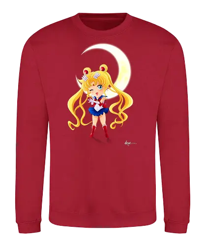 CHIBI MOON - sailor, moon, chibi, Magical Girl - Sweatshirt