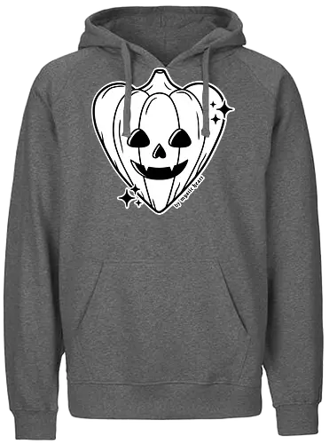 Halloween Pumpkin Heart - halloween, kürbis, pumpkin, love, herz - Fairtrade Hoodie